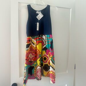 Colorful Geometric Kids Dress